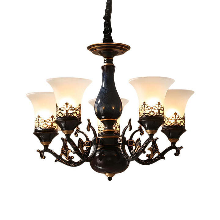 Margot Bell Glass Chandelier