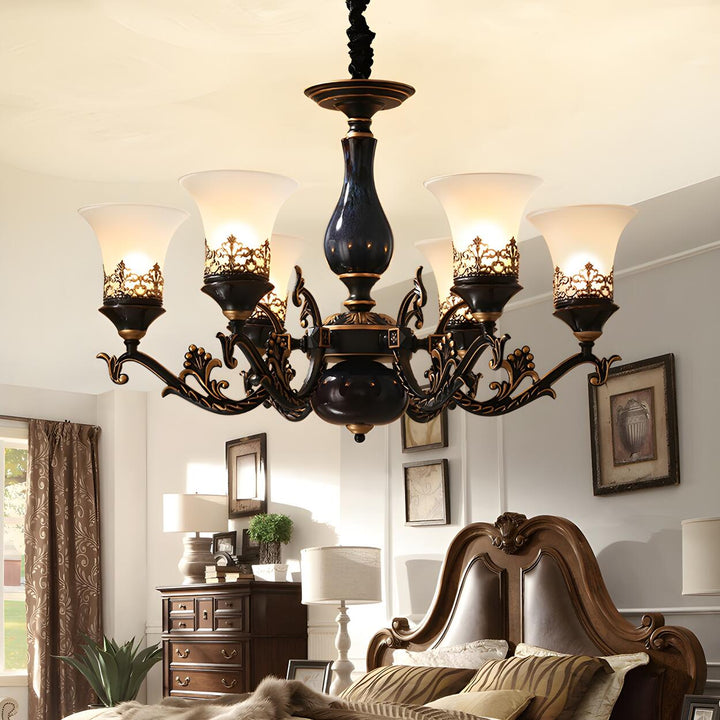 Margot Bell Glass Chandelier