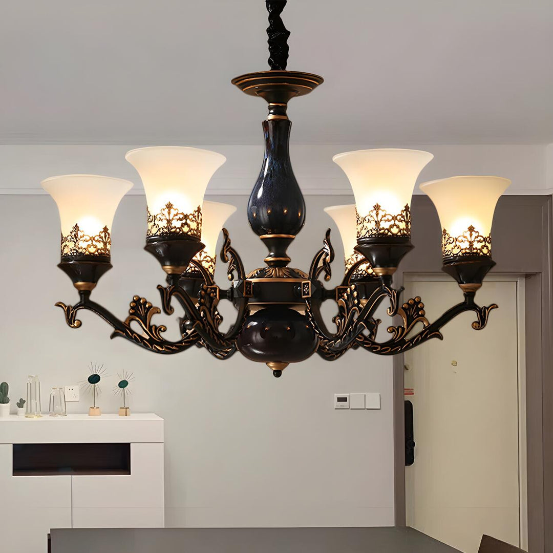 Margot Bell Glass Chandelier