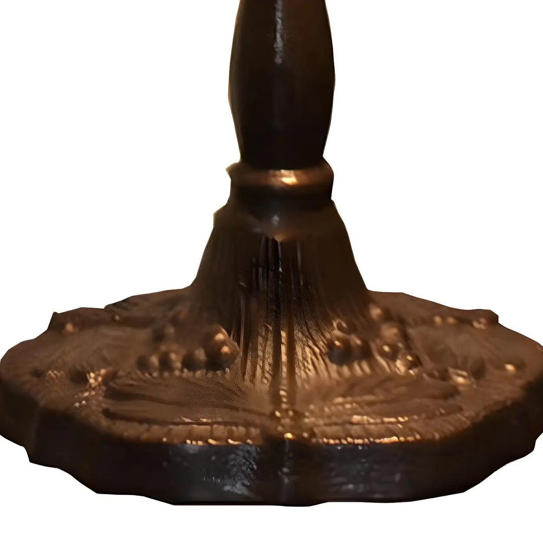 Stained Glass Banker Lamp - Vintage, for Bedside &amp; Living Room | Tess