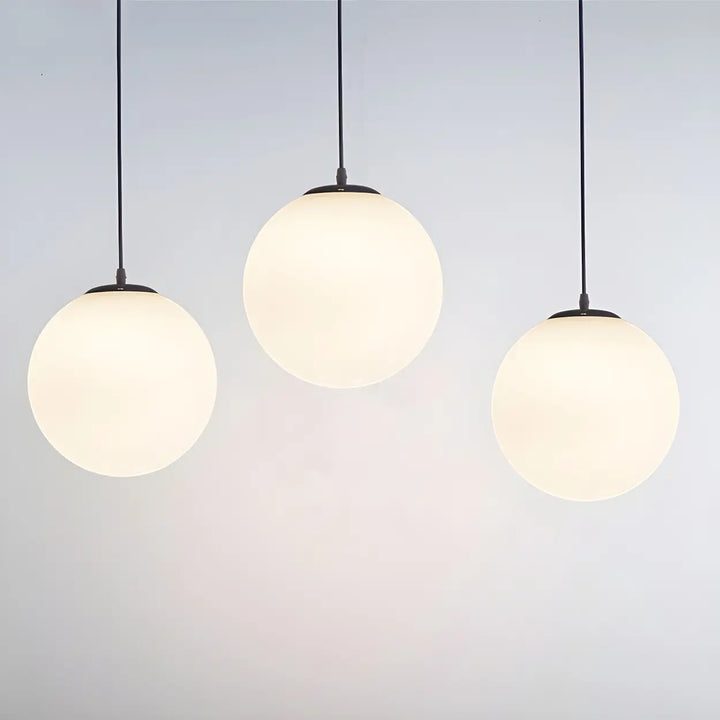 Otis White Globe Pendant