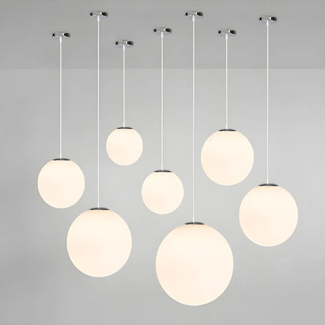 Otis White Globe Pendant