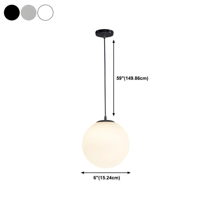 Otis White Globe Pendant