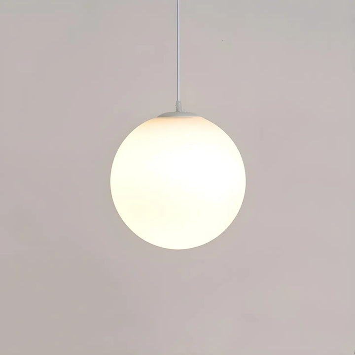 Otis White Globe Pendant