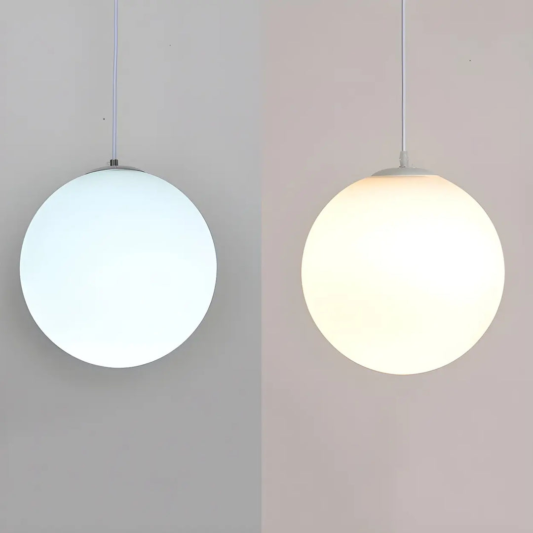 Otis White Globe Pendant