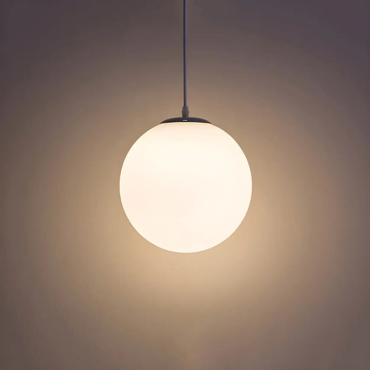 Otis White Globe Pendant