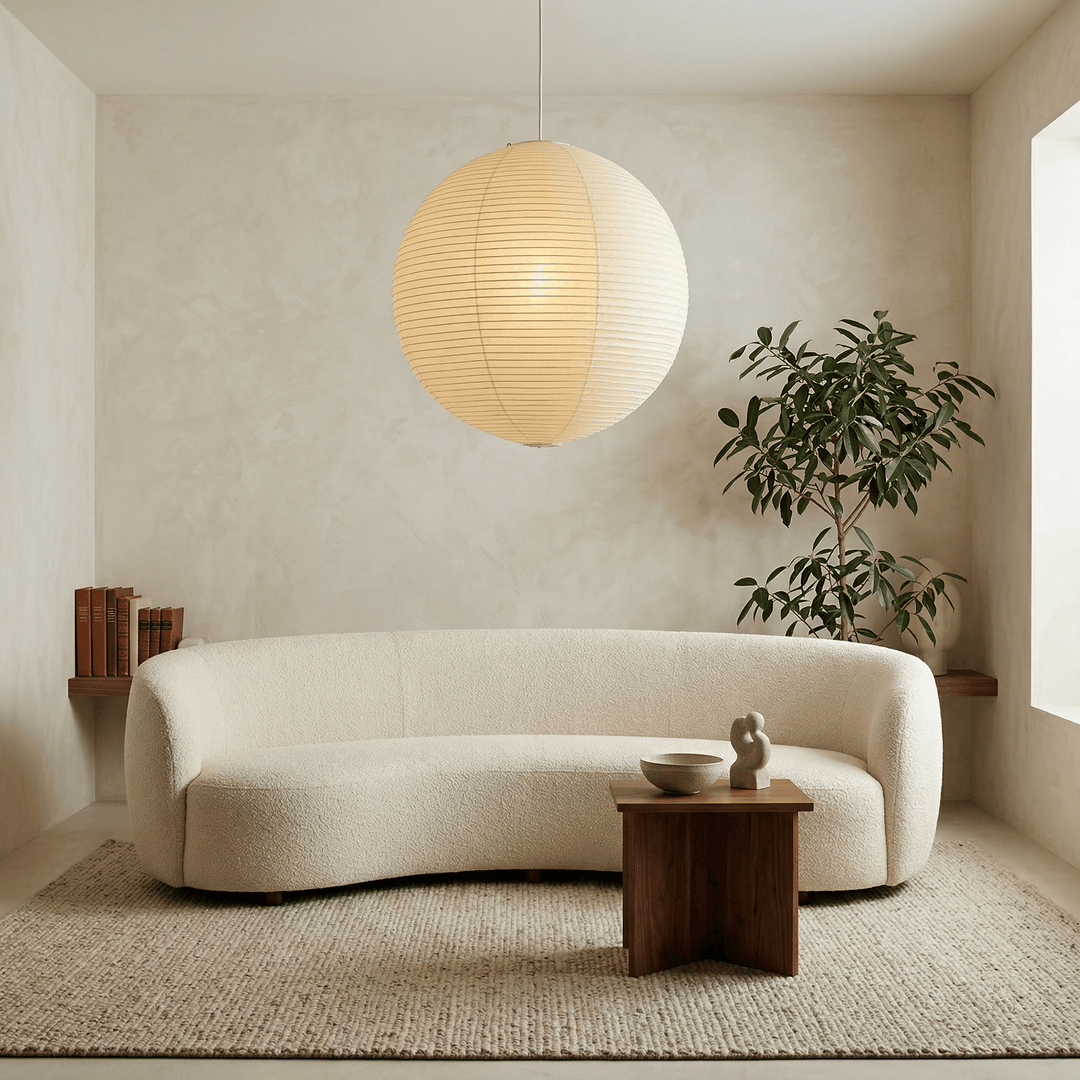 Aiko Paper Sphere Pendant Light