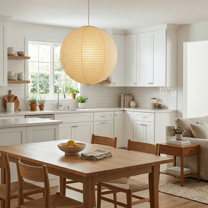 Aiko Paper Sphere Pendant Light