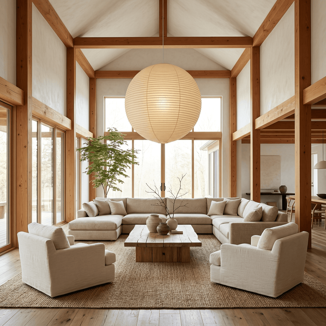Aiko Paper Sphere Pendant Light