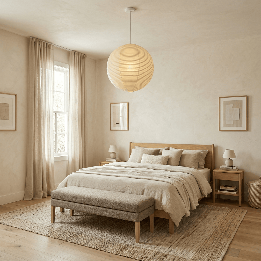 Aiko Paper Sphere Pendant Light