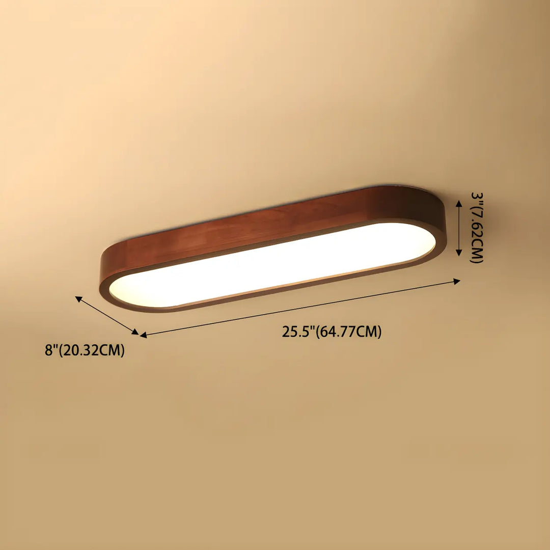 Vidar Wood Strip Ceiling Light