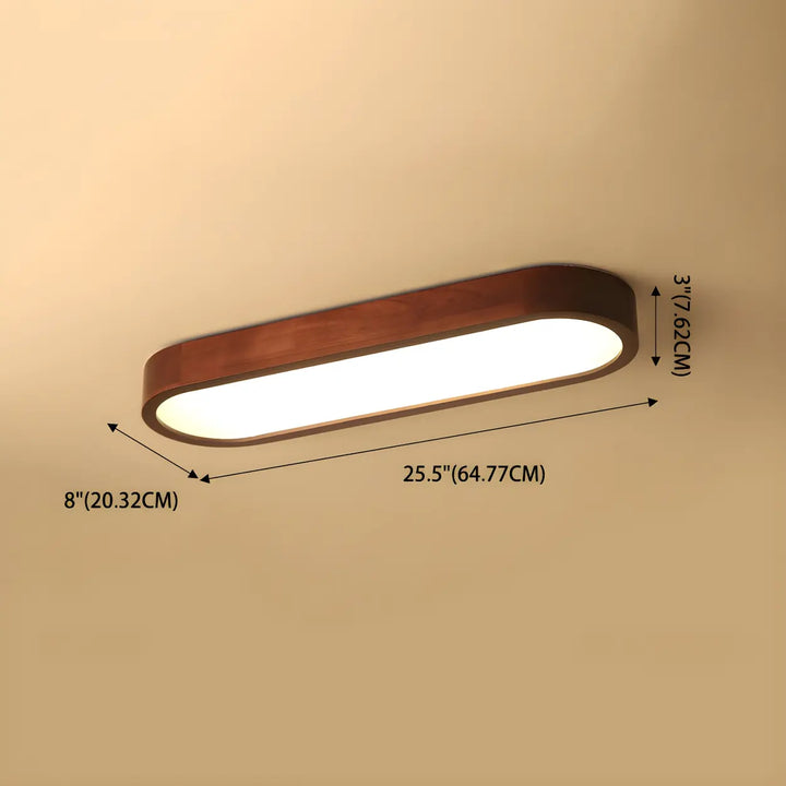 Vidar Wood Strip Ceiling Light