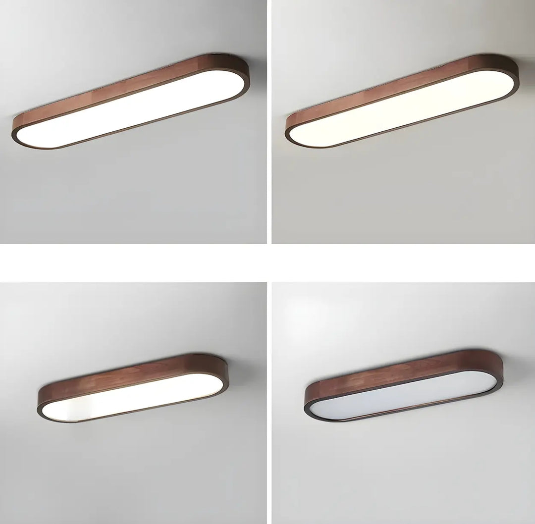 Vidar Wood Strip Ceiling Light