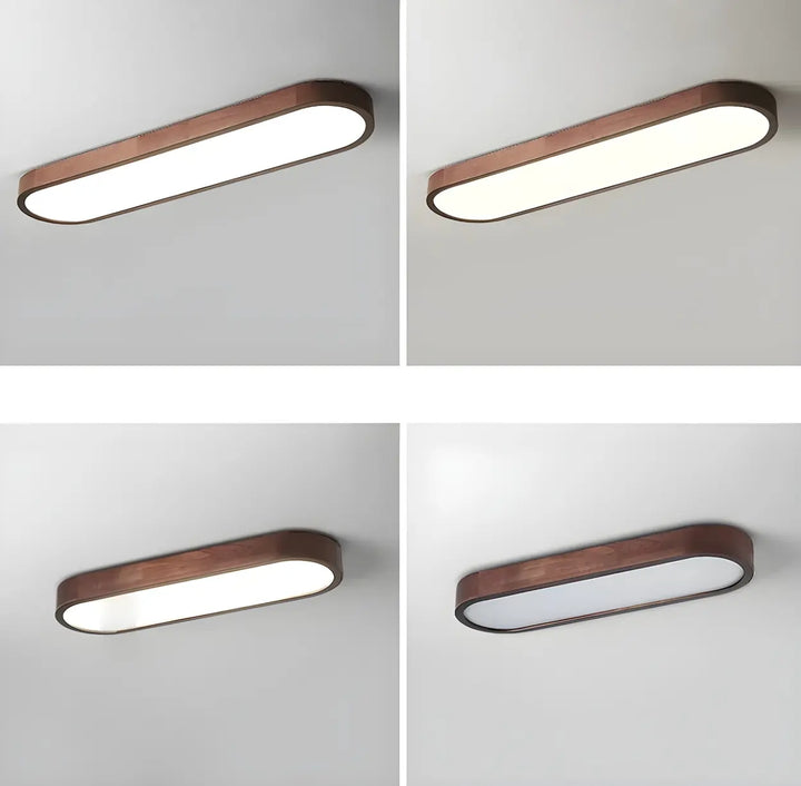 Vidar Wood Strip Ceiling Light