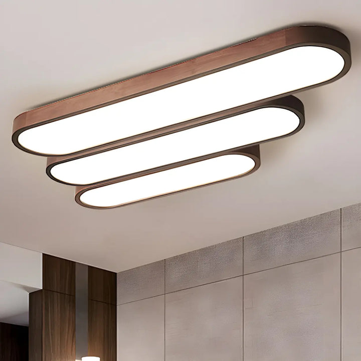 Vidar Wood Strip Ceiling Light