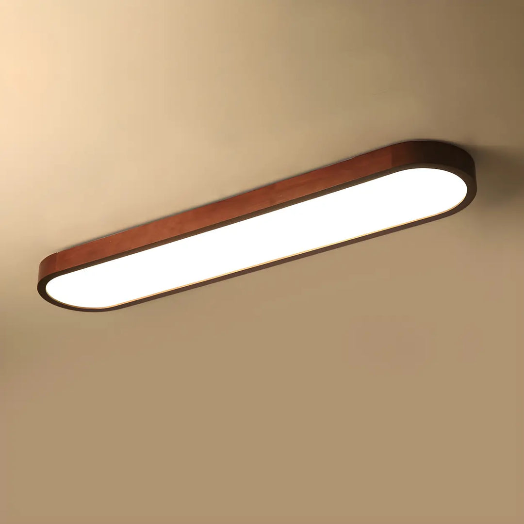 Vidar Wood Strip Ceiling Light