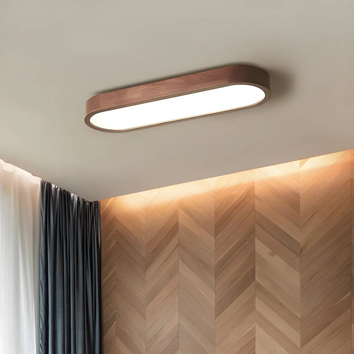 Vidar Wood Strip Ceiling Light
