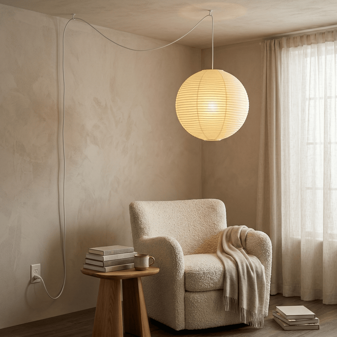 Aiko Paper Sphere Pendant Light