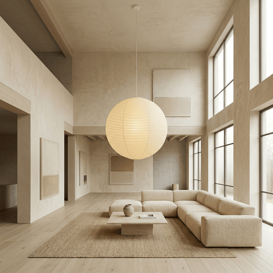 Aiko Paper Sphere Pendant Light