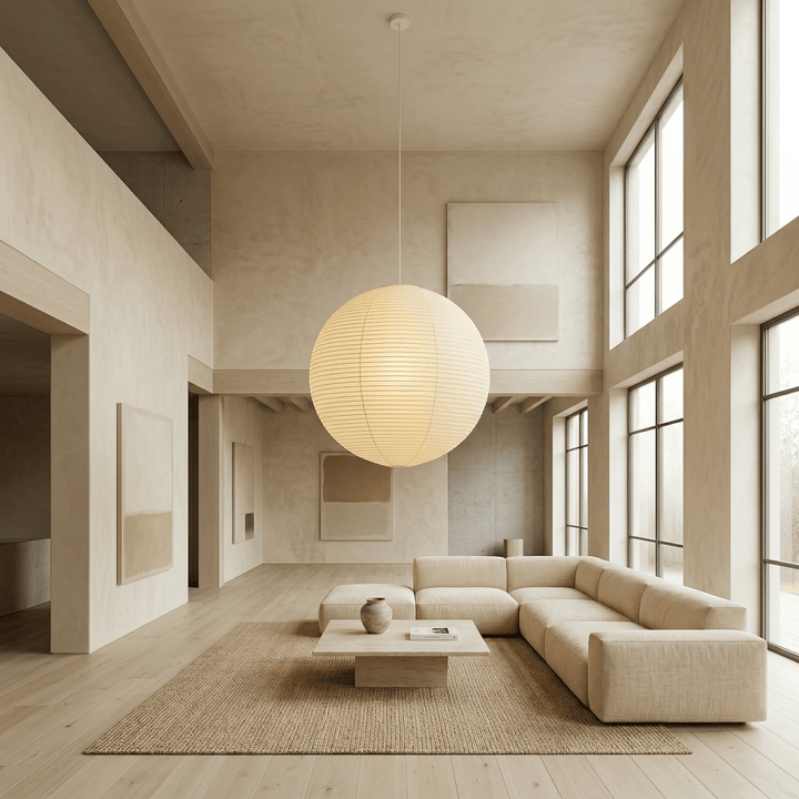 Aiko Paper Sphere Pendant Light