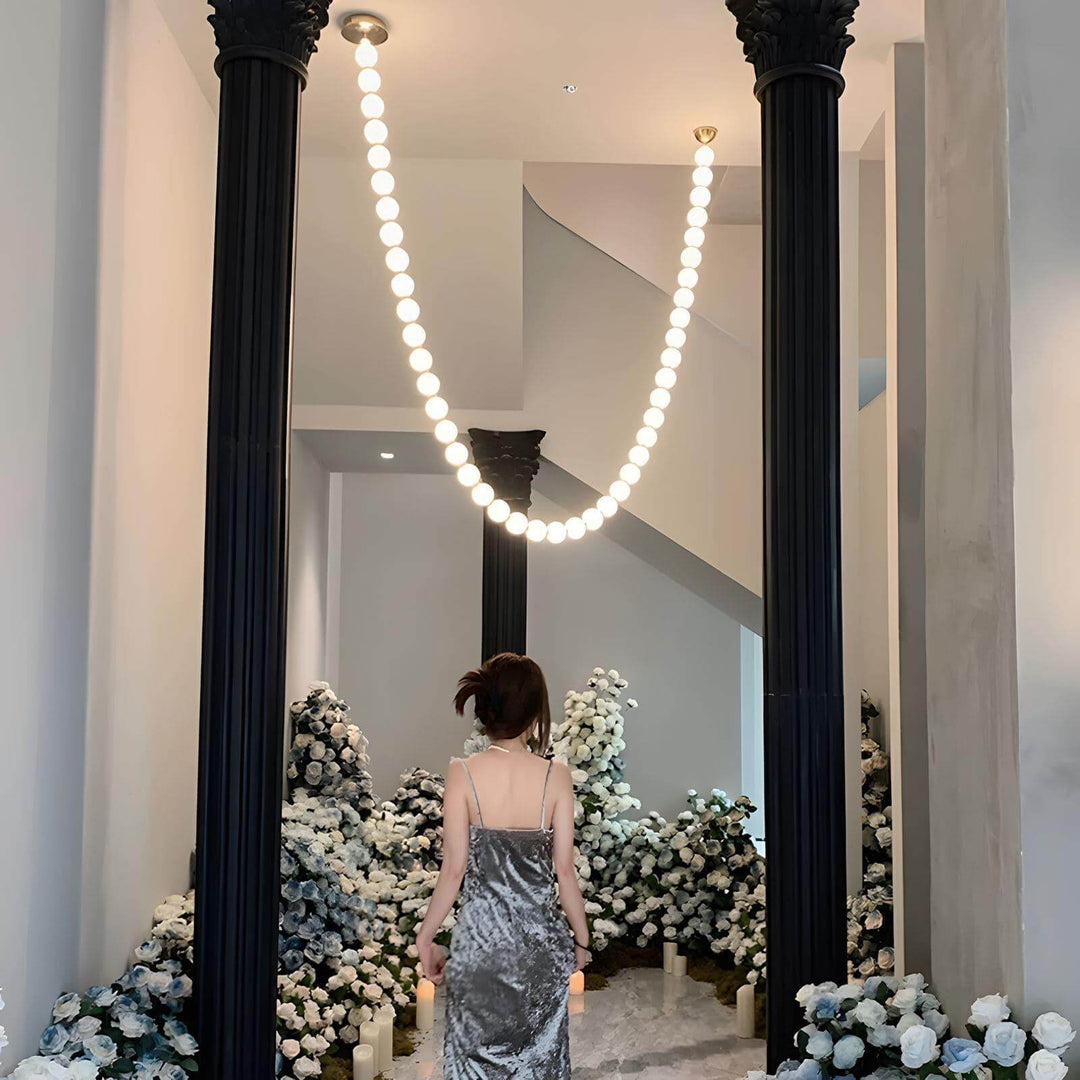 Aren Pearl Strand Chandelier