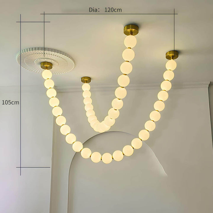 Aren Pearl Strand Chandelier