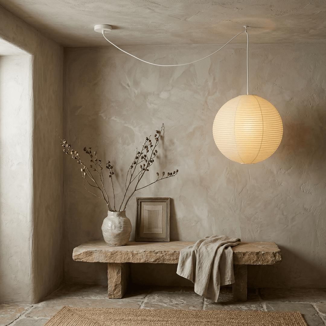 Aiko Paper Sphere Pendant Light