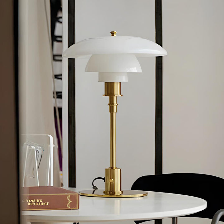 Fleur Amber Glass Lamp