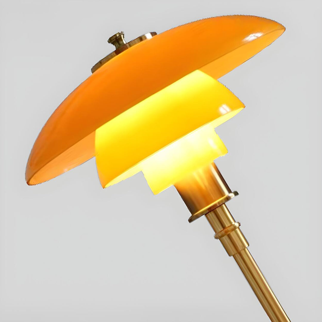 Fleur Amber Glass Lamp