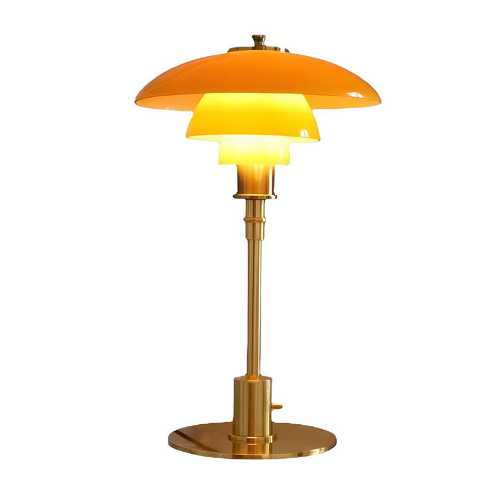 Fleur Amber Glass Lamp