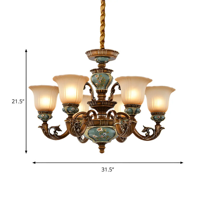 Estelle Ceramic Floral Chandelier