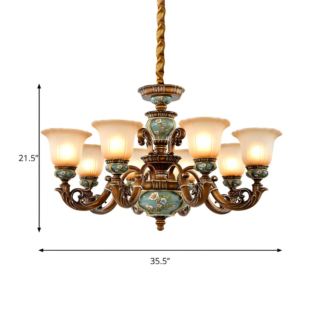 Estelle Ceramic Floral Chandelier