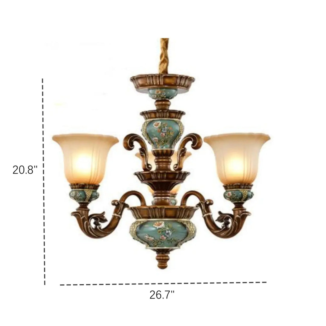 Estelle Ceramic Floral Chandelier