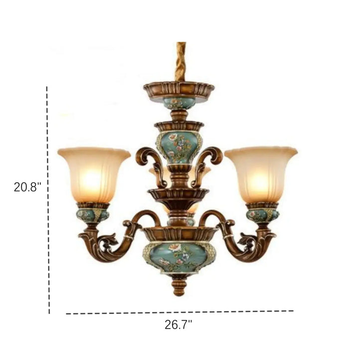 Estelle Ceramic Floral Chandelier