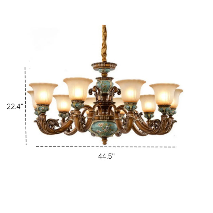Estelle Ceramic Floral Chandelier