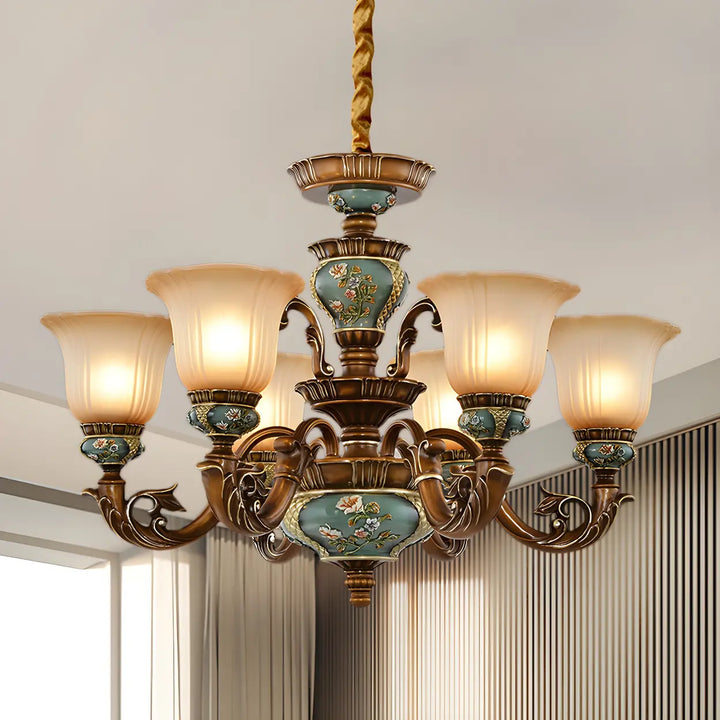 Estelle Ceramic Floral Chandelier