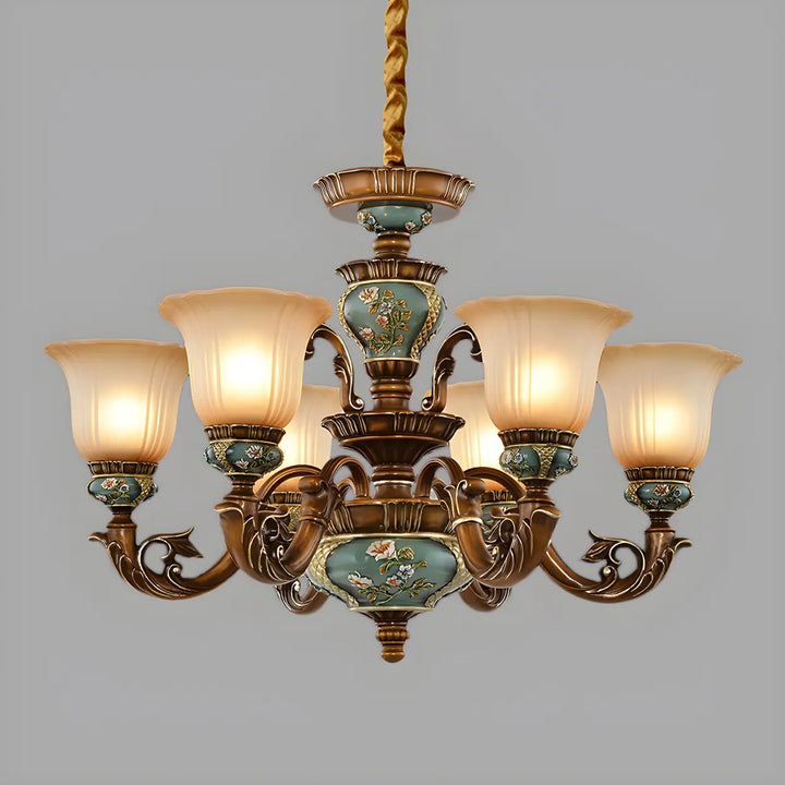Estelle Ceramic Floral Chandelier