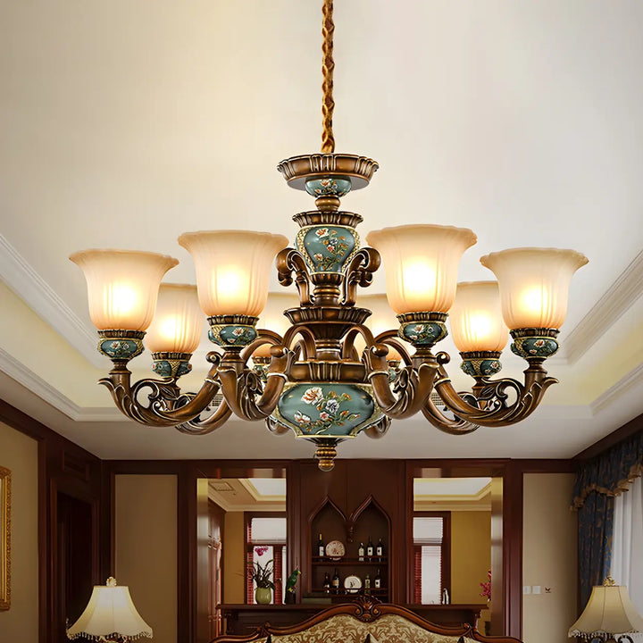 Estelle Ceramic Floral Chandelier