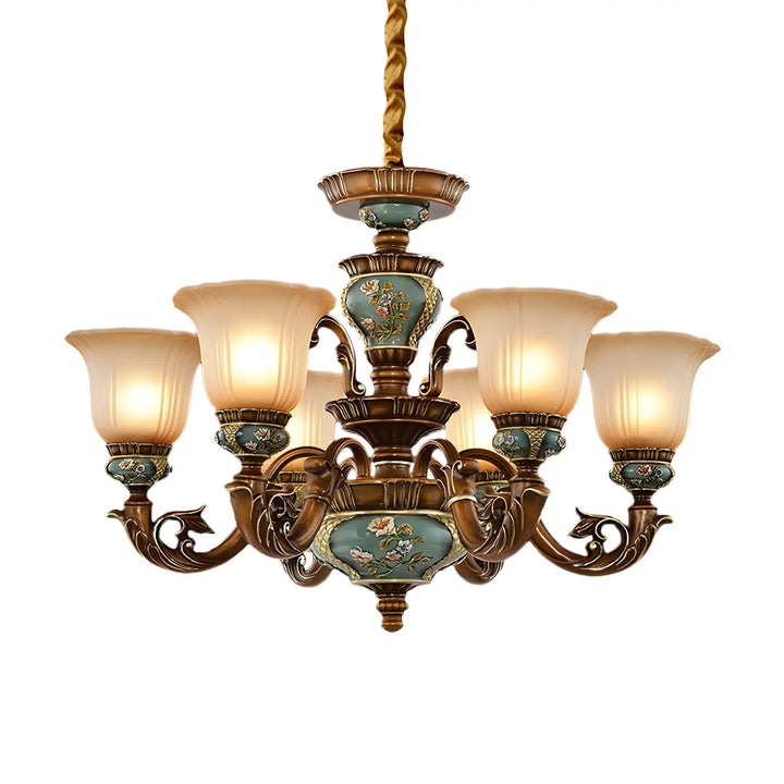 Estelle Ceramic Floral Chandelier