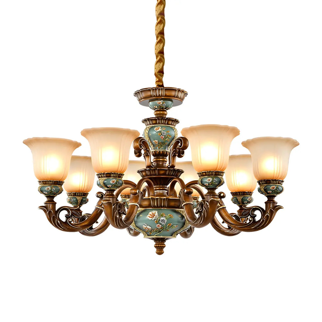 Estelle Ceramic Floral Chandelier