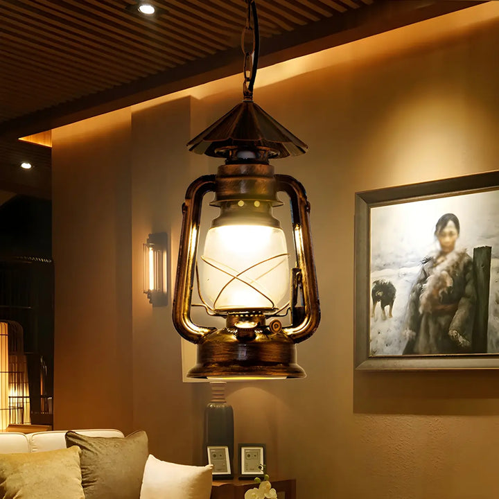 Boris Brass Lantern Pendant