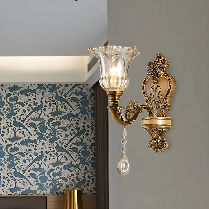 Colette Crystal Flower Sconce