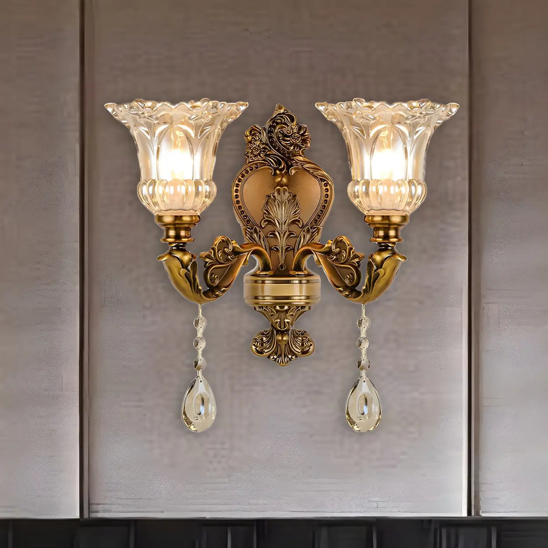 Colette Crystal Flower Sconce