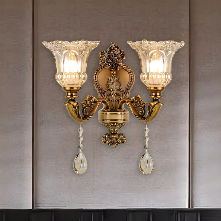 Colette Crystal Flower Sconce