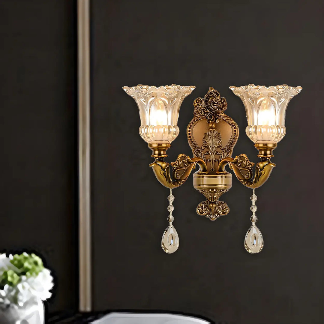 Colette Crystal Flower Sconce