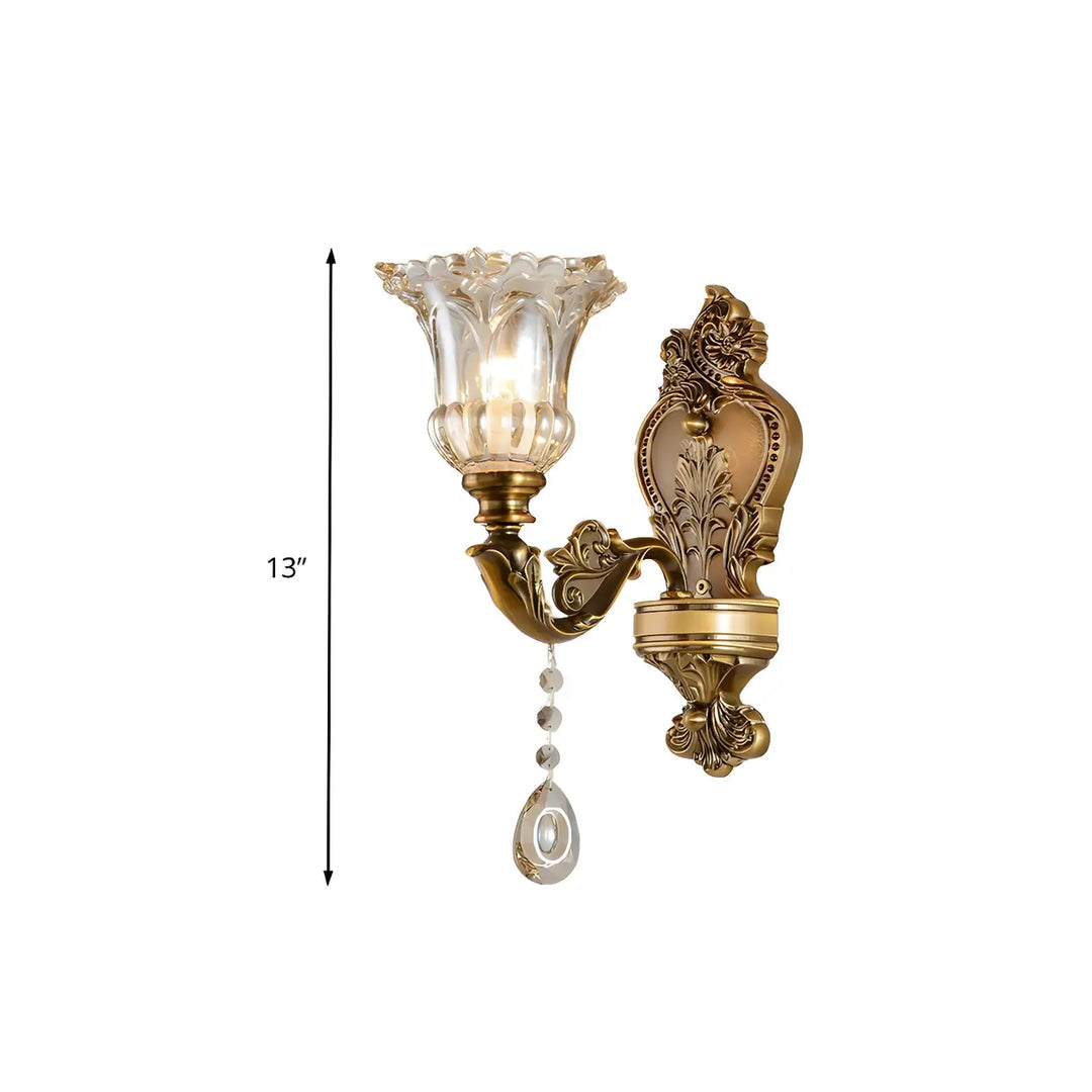 Colette Crystal Flower Sconce