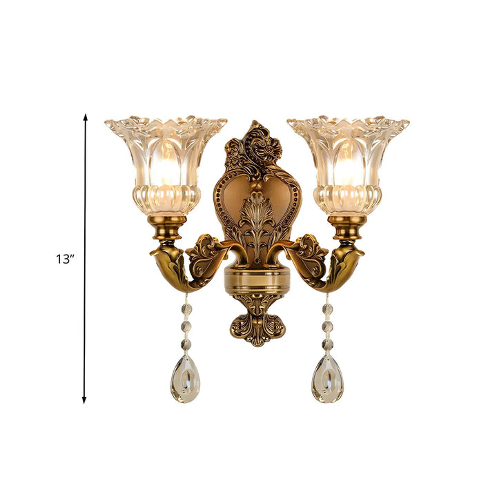 Colette Crystal Flower Sconce
