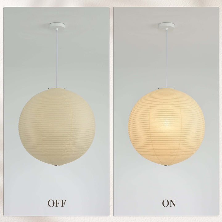 Aiko Paper Sphere Pendant Light
