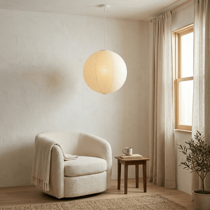 Aiko Paper Sphere Pendant Light