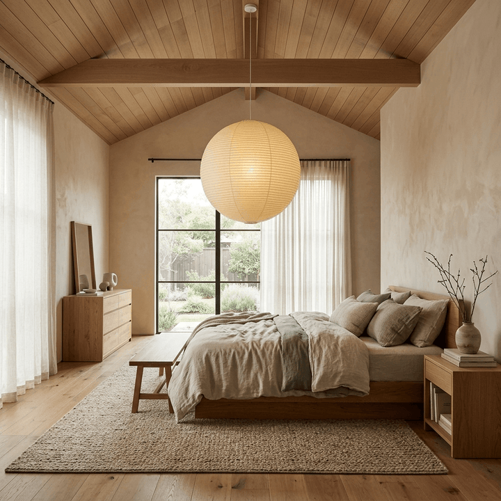 Aiko Paper Sphere Pendant Light